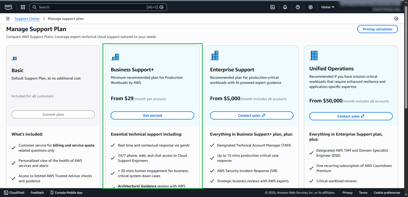 AWS Support